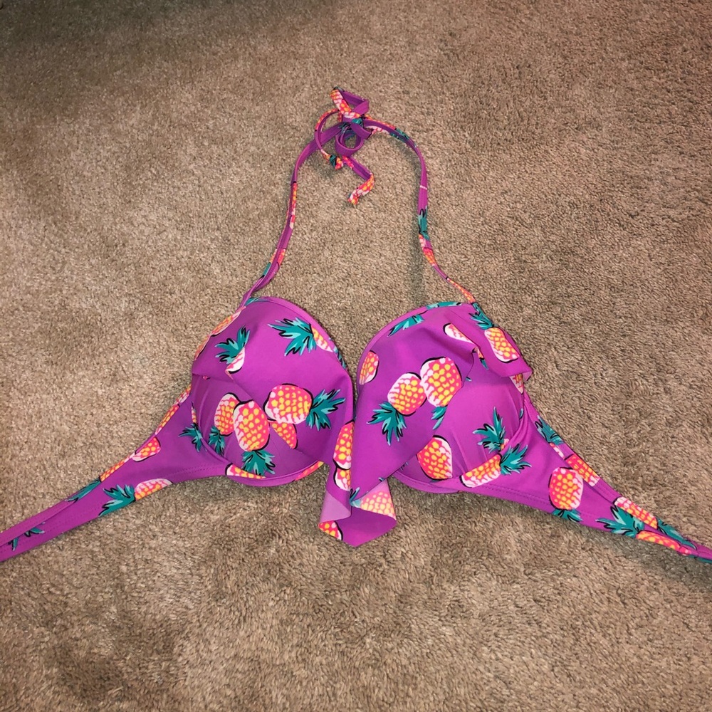 Pineapple Push Up Bathing Suit with Ruffle